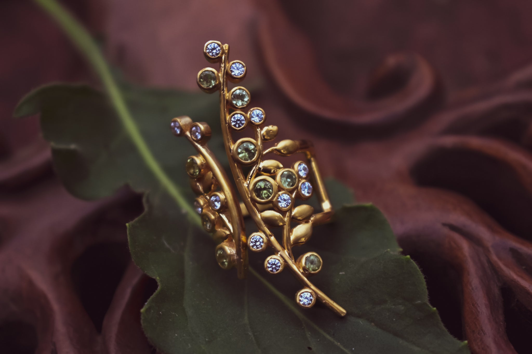 Flora Perridot Ring